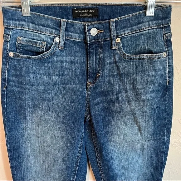 Banana Republic Factory Petite Light Wash Girlfriend Denim Jeans - Picture 3 of 8